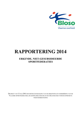 Rapportering 2014