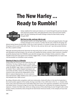 The New Harley ... Ready to Rumble!