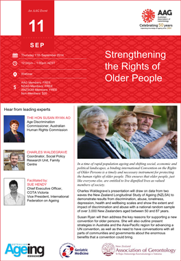 Strengthening the Rights of Older People