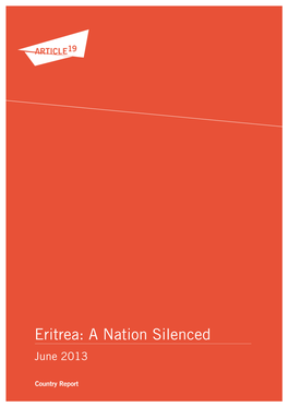Eritrea: a Nation Silenced