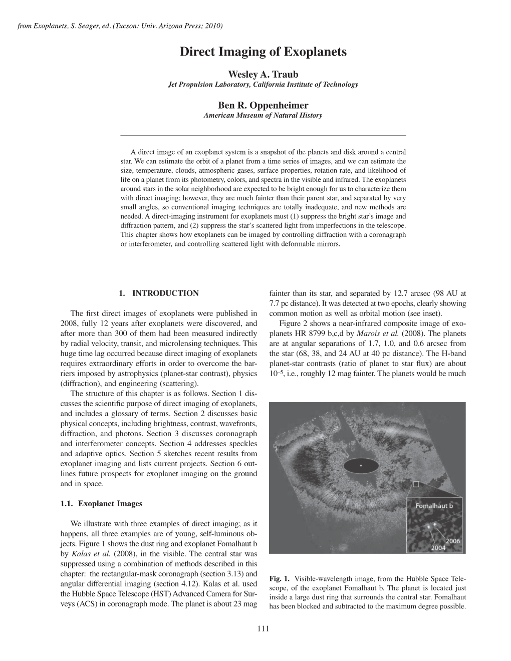 Direct Imaging of Exoplanets