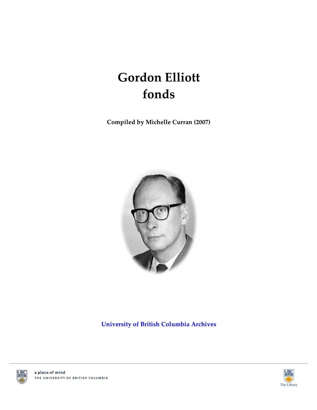 Gordon Elliott Fonds