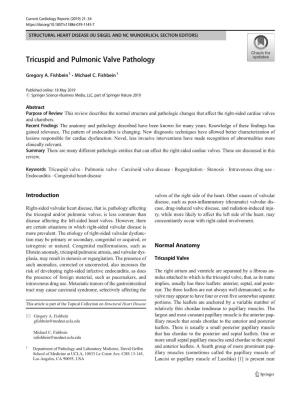 Tricuspid and Pulmonic Valve Pathology