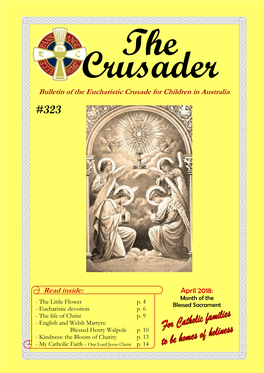 The Crusader Bulletin of the Eucharistic Crusade for Children in Australia #323