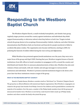 Responding to the Westboro Baptist Church