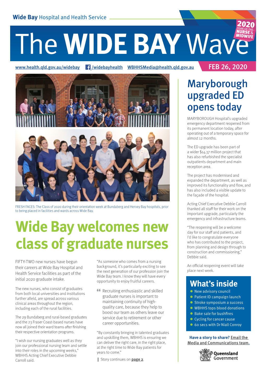Wide Bay Welcomes New Class of Graduate Nurses