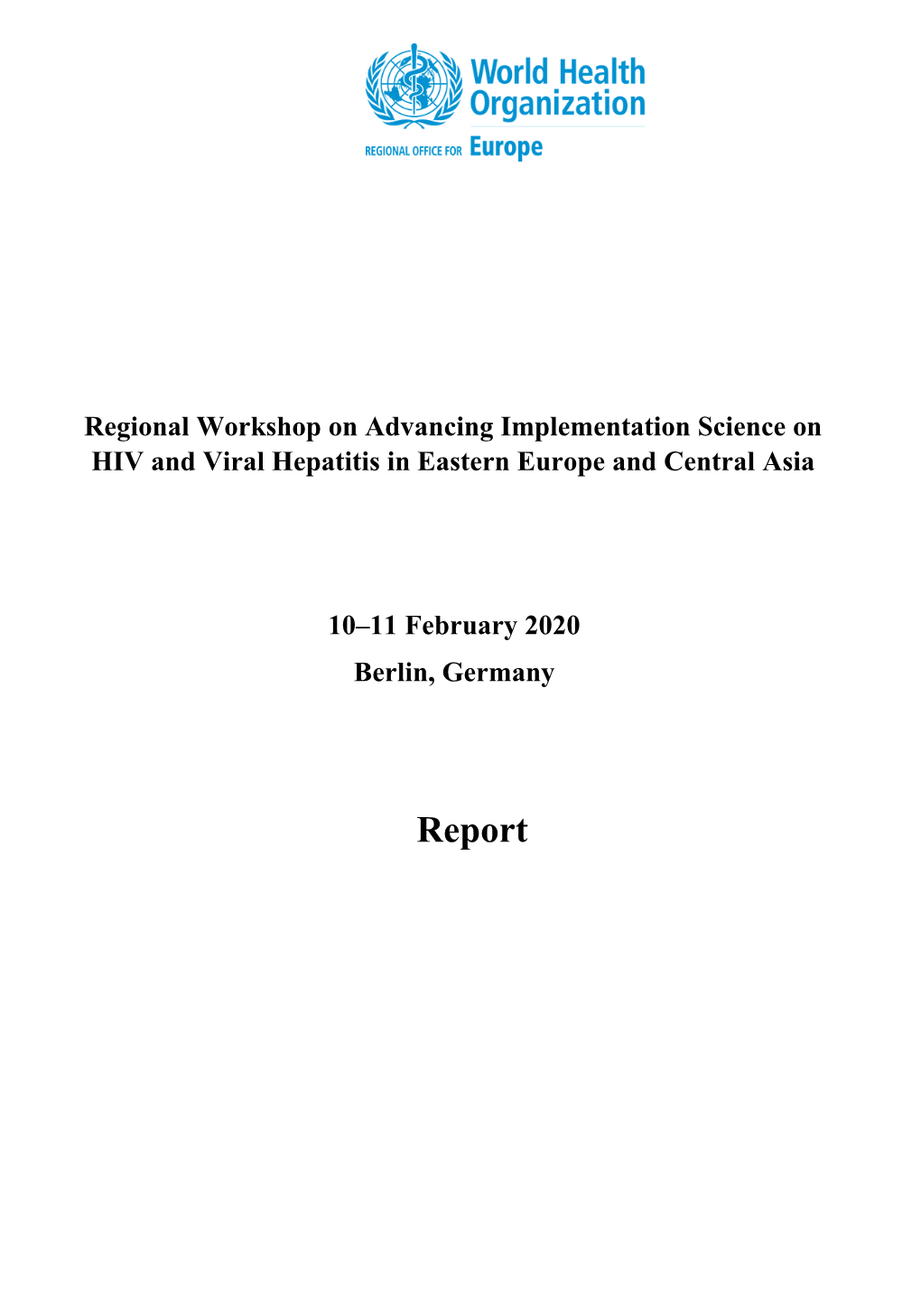 Report-Regional-Workshop-On-HIV