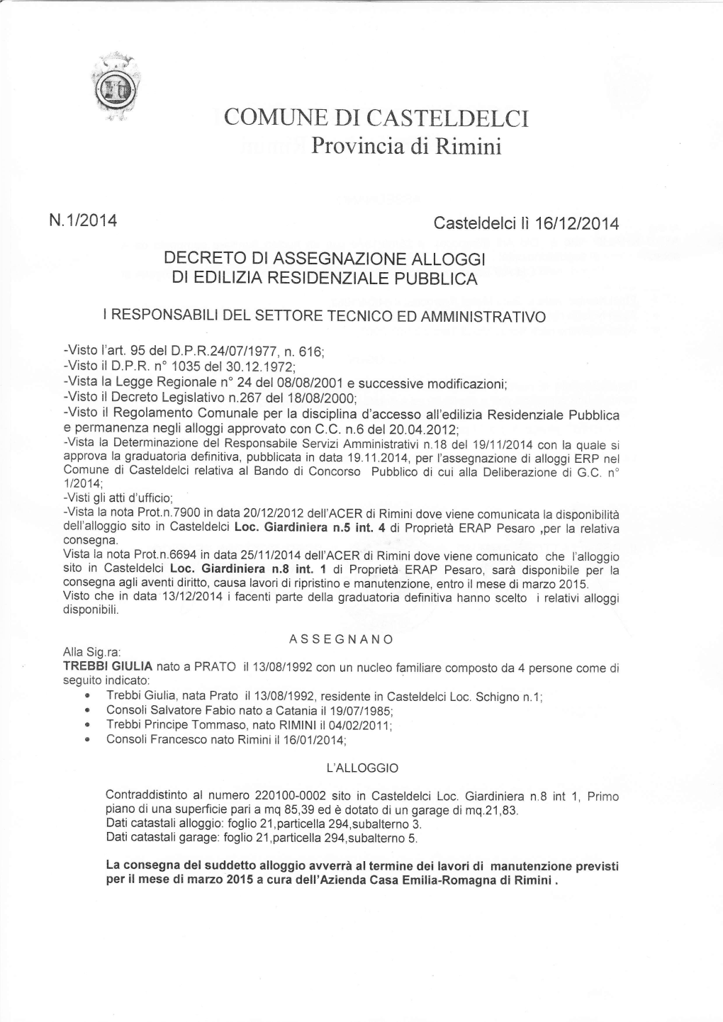 COMLINE DI CASTELDELCI Provincia Di Rimini