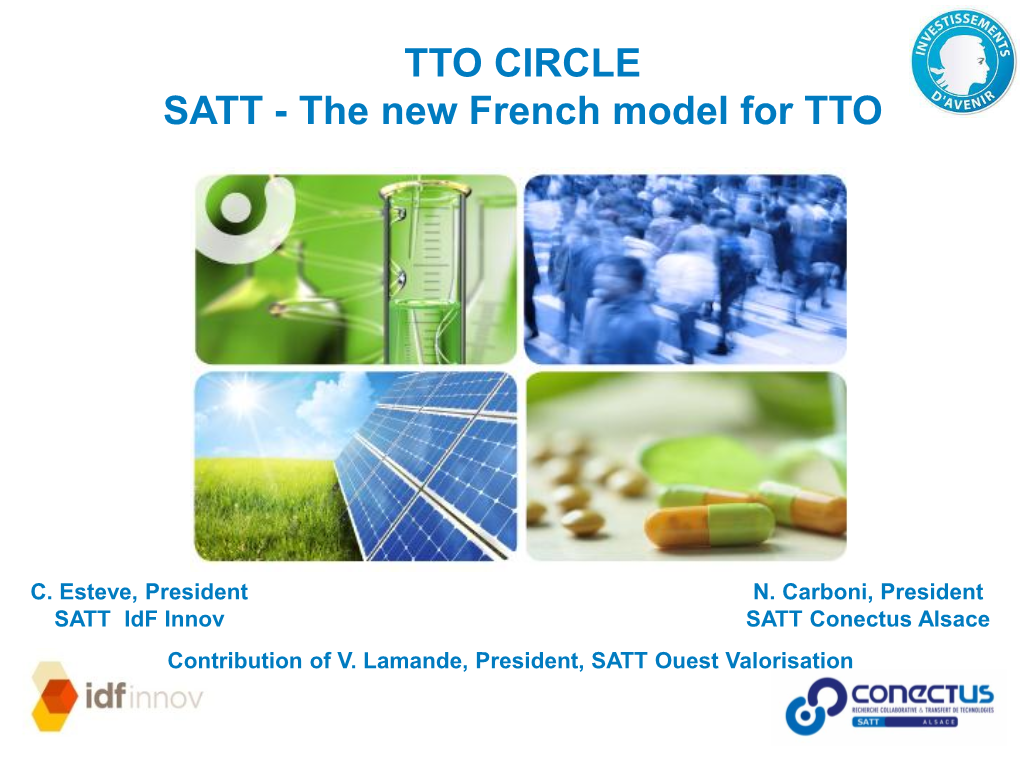 TTO CIRCLE SATT - the New French Model for TTO