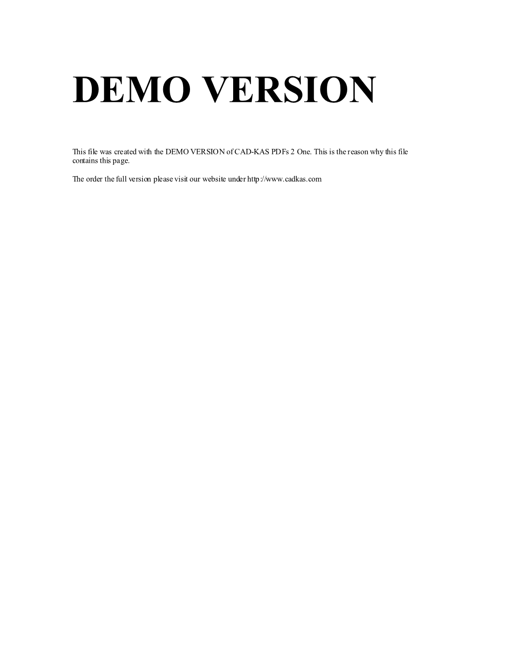 Demo Version