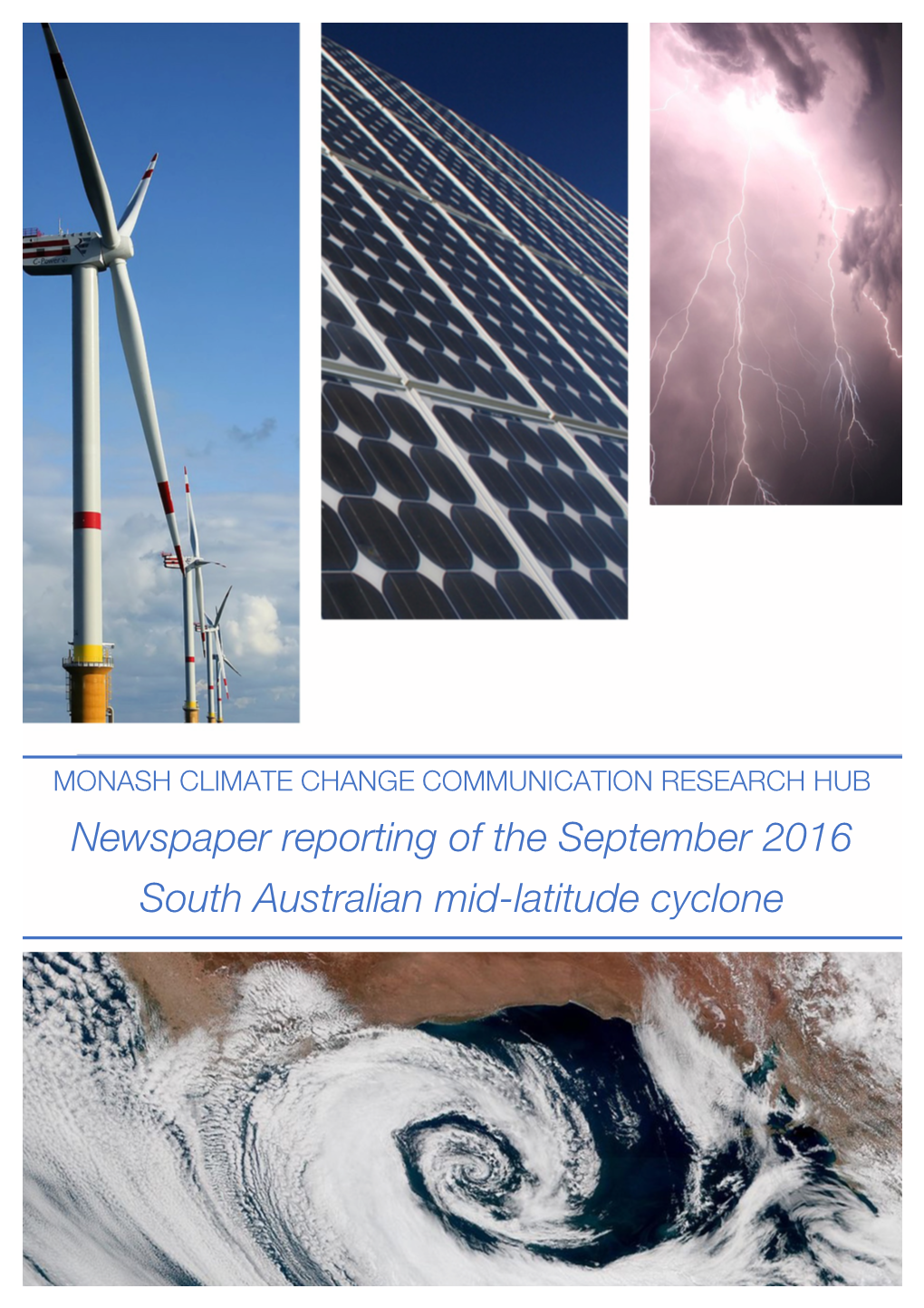 Newspaper Reporting of the September 2016 South Australian Mid-Latitude Cyclone