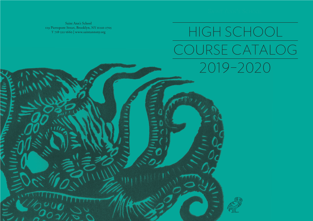 Publications 2019-2020 High School Course Catalog Click to View