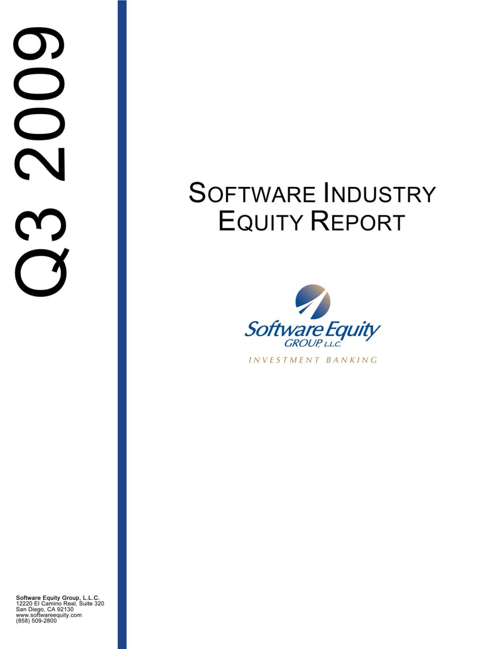 3Q09 Software Industry Equity Report.Pdf