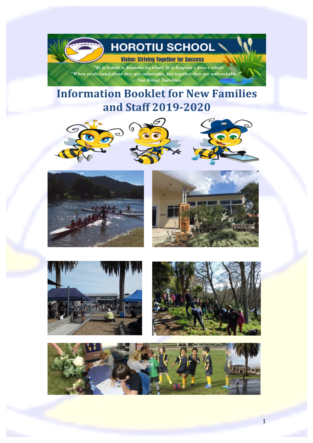 Information Booklet for New Families and Staff 2019-2020