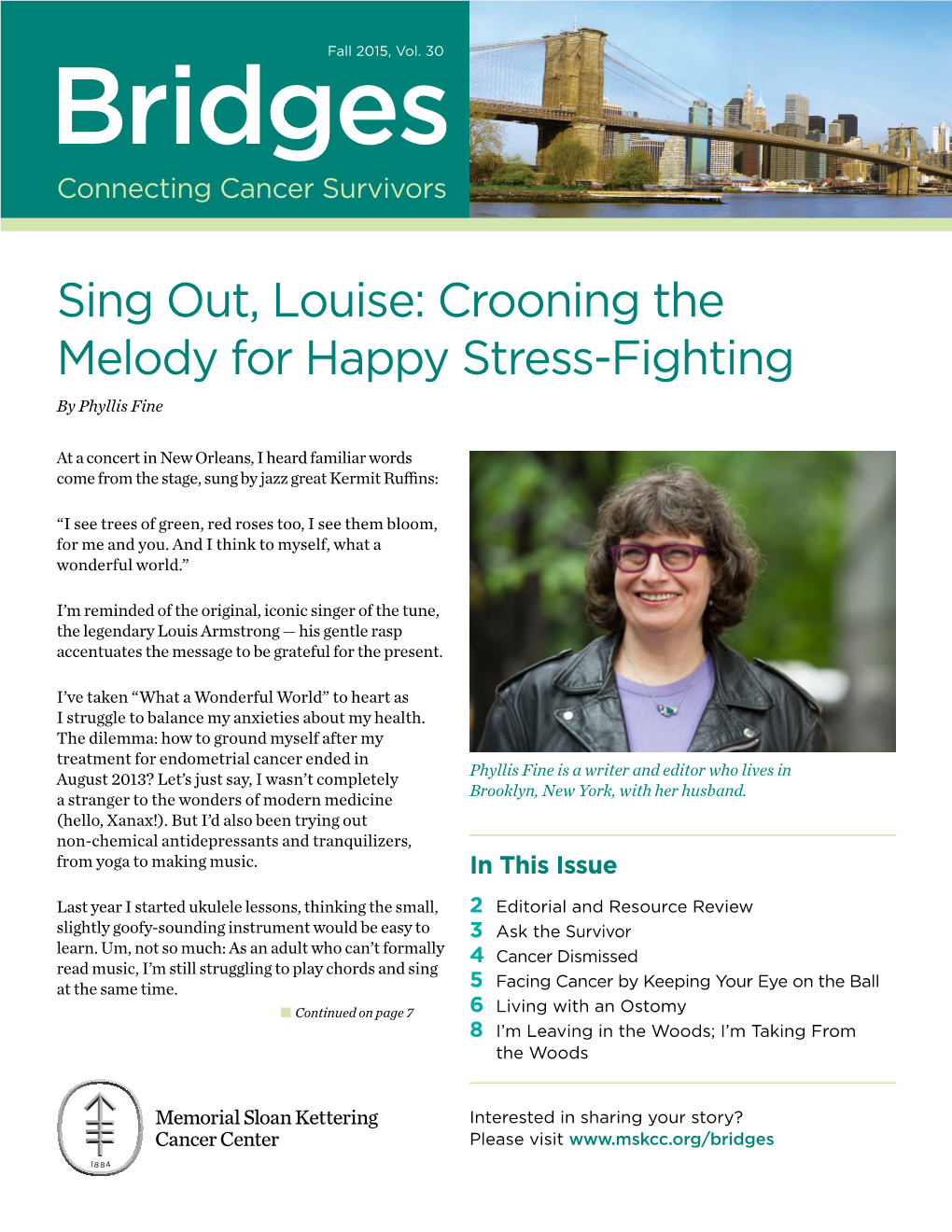 Sing Out, Louise: Crooning the Melody for Happy Stress-Fighting by Phyllis Fine