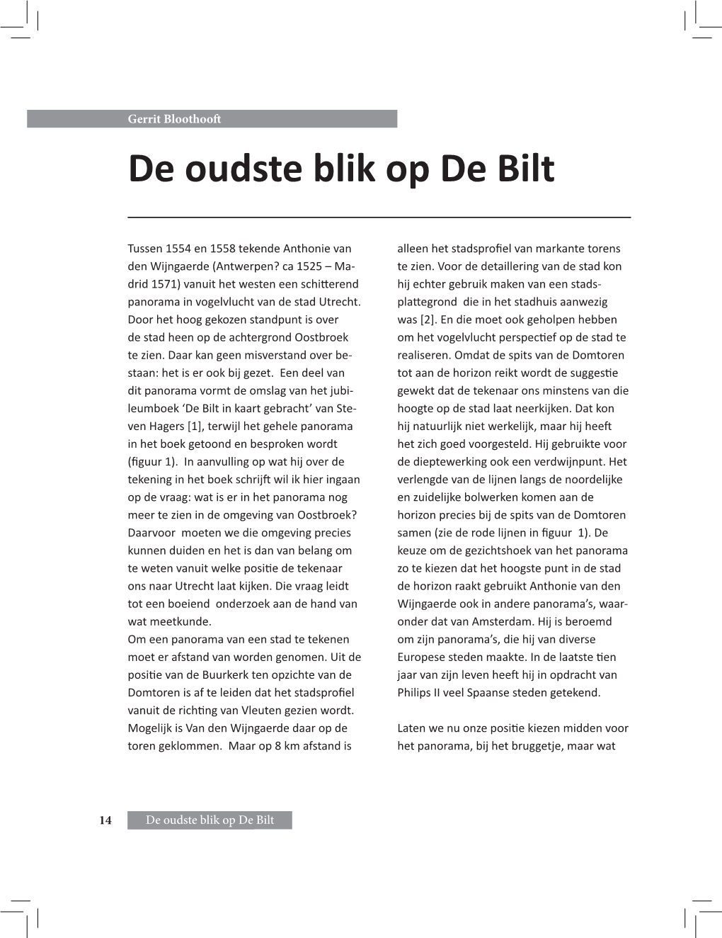 DBG De Oudste Blik Op De Bilt