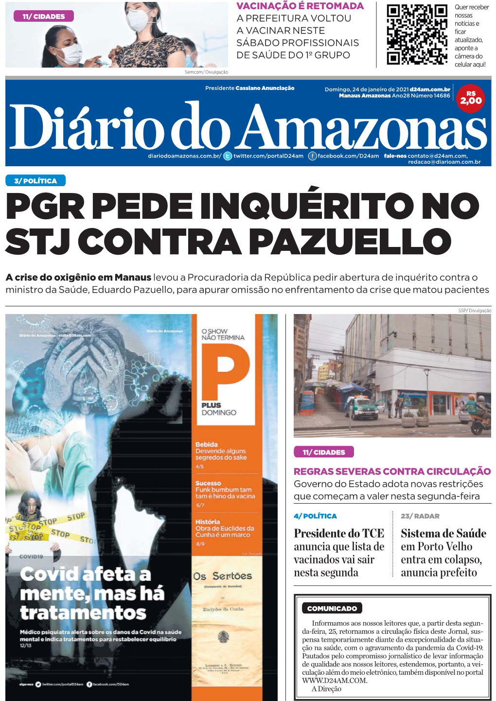 Pgr Pede Inquérito No Stj Contra Pazuello