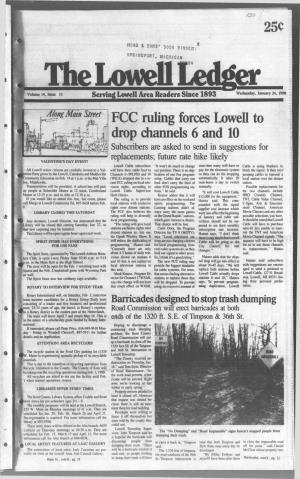 25C FCC Ruling Forces Lowell to Drop Channels 6 and 10
