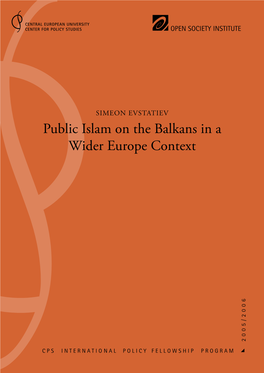 Views Contained Inside Remain Solely Those of the Author Who May Be Contacted at Evstatiev@Policy.Hu
