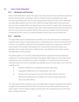 21. Chico Creek Watershed 21.1