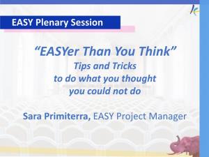 “Easyer Than You Think” Tips and Tricks to Do What You Thought You Could Not Do