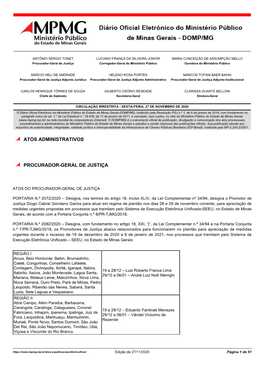 Atos Administrativos Procurador-Geral De Justiça