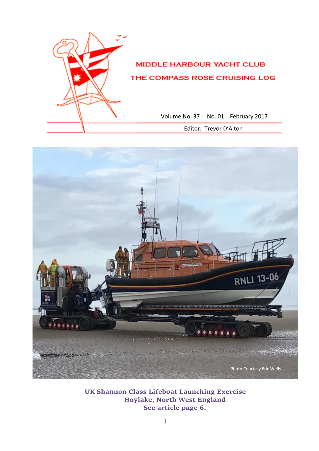 1 UK Shannon Class Lifeboat Launching Exercise Hoylake, North