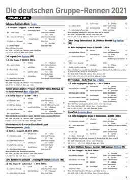 Die Deutschen Gruppe-Rennen 2021 VOLLBLUT 264