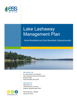 Lake Lashaway Management Plan