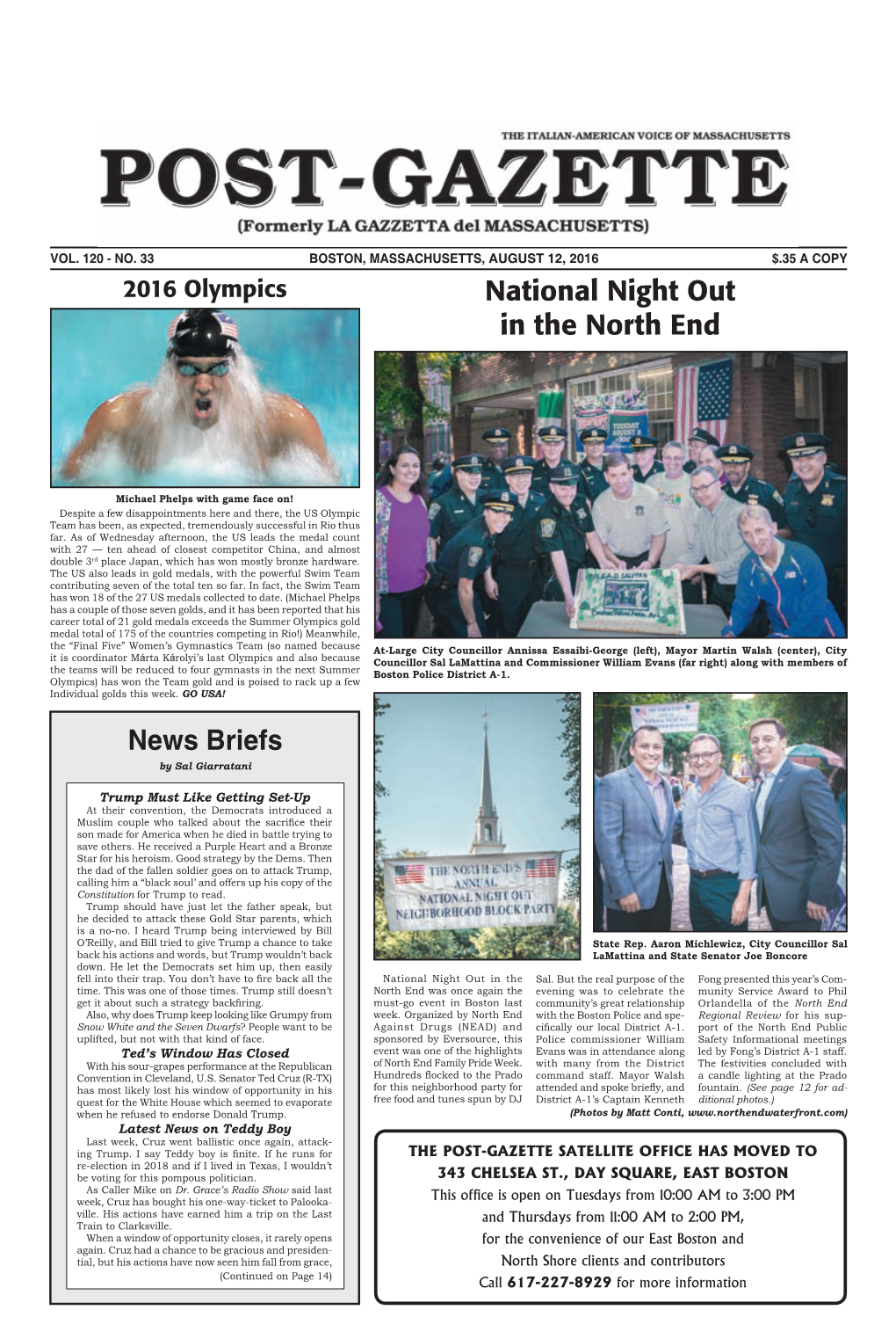 News Briefs National Night out in the North