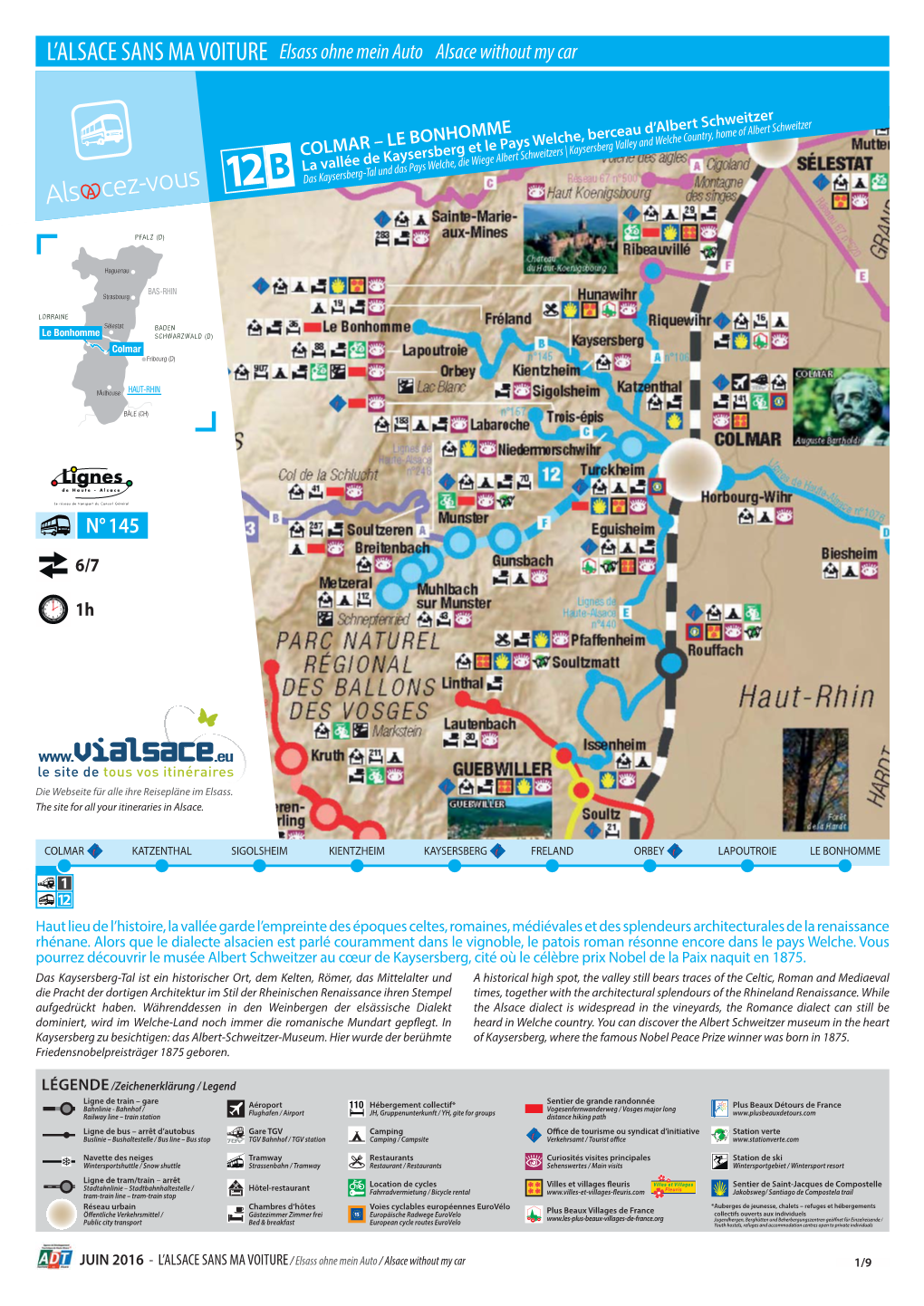 L'alsace SANS MA VOITURE Elsass Ohne Mein Auto Alsace Without My Car N°