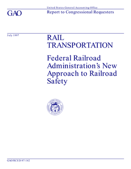RCED-97-142 Rail Transportation: Federal Railroad