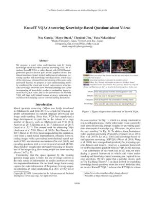 Knowit VQA: Answering Knowledge-Based Questions About Videos