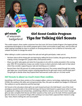 Tips for Talking Girl Scouts