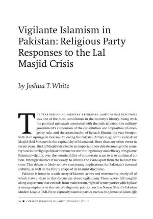 View Seeks to Shed Light on Factors That Cause Reli- Gious Parties to Traverse This Critical Line and Reject State Authority
