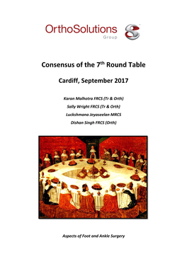 Consensus of the 7Th Round Table Meeting – Cardiff 2017