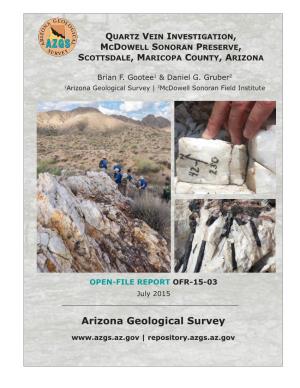 Arizona Geological Survey | 2Mcdowell Sonoran Field Institute