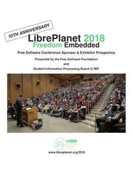 Libreplanet 2018 Freedom Embedded Free Software Conference Sponsor & Exhibitor Prospectus