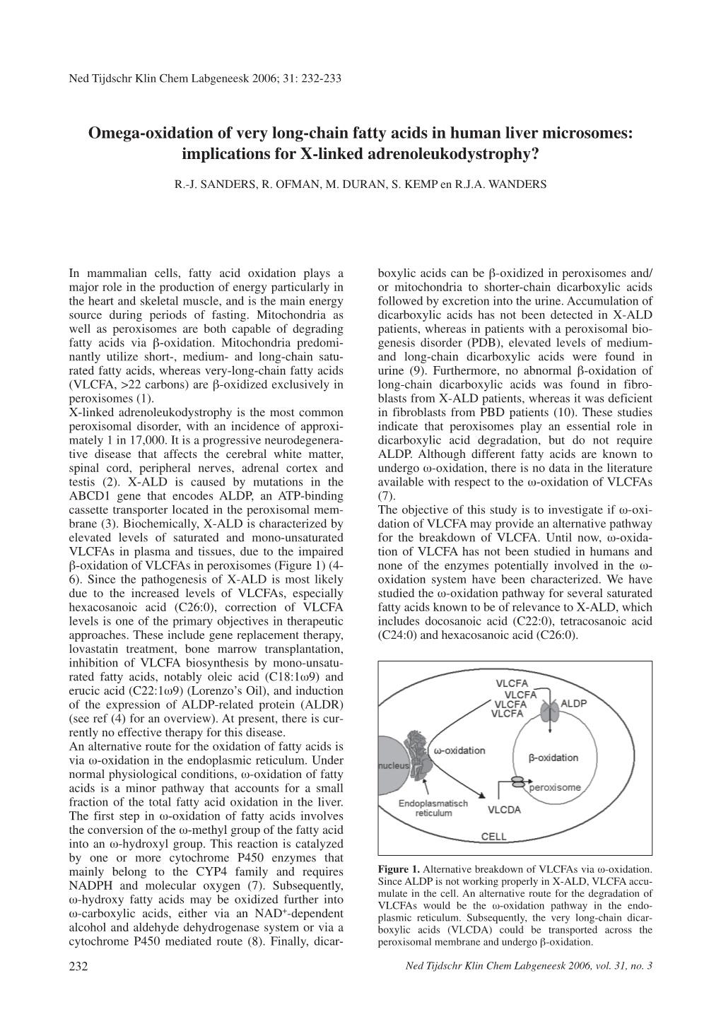 Omega-Oxidation of Very Long-Chain Fatty Acids in Human Liver Microsomes: Implications for X-Linked Adrenoleukodystrophy?