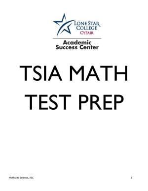 Tsia Math Test Prep