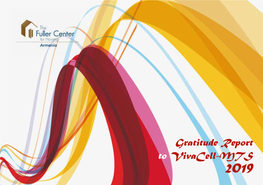 Gratitude Report to Vivacell-MTS 2019 Building Homes, Communities and a Homeland 18 December, 2019