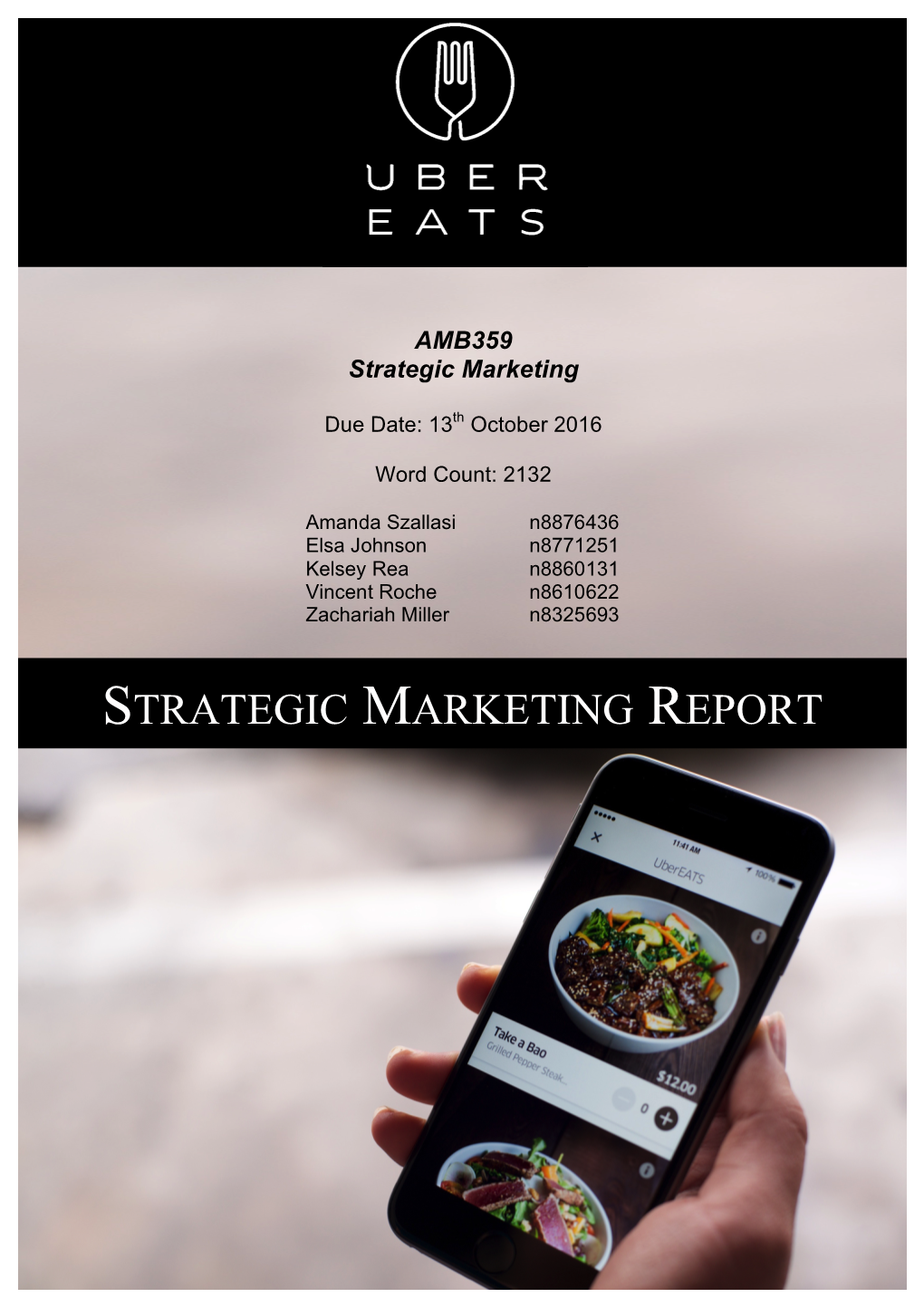 Ubereats-Strategic-Marketing-Report.Pdf