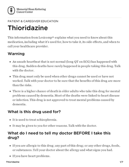 Thioridazine
