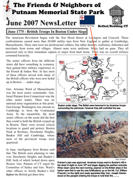 June 2007 Newsletter Bunker Hill Flag