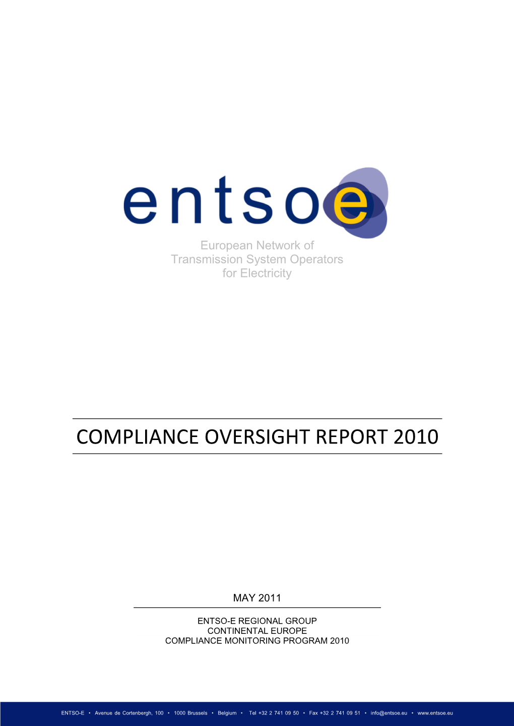 Compliance Oversight Report 2009