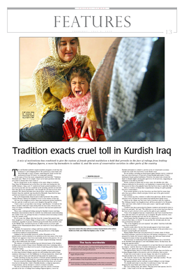 Tradition Exacts Cruel Toll in Kurdish Iraq