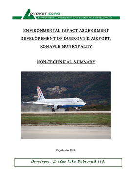 Environmental Impact Assessment Developement of Dubrovnik Airport, Konavle Municipality Non-Technical Summary