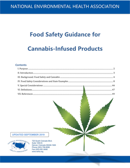 View Food Safety Guidance for Cannabis-Infused Products