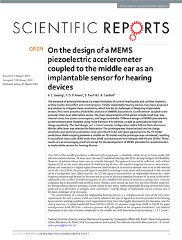 On the Design of a MEMS Piezoelectric Accelerometer