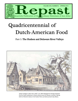 Quadricentennial of Dutch-American Food